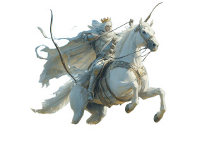White Horse Rider Vinyl Car Decal Sticker – Waterproof & UV-Resistant 8" White Horse Rider Vinyl Car Decal Sticker – Waterproof & UV-Resistant 8"