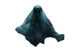 Nun Ghost Vinyl Car Decal Sticker – Waterproof & UV-Resistant 8" Nun Ghost Vinyl Car Decal Sticker – Waterproof & UV-Resistant 8"