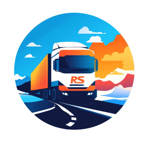 Rs Freight Logo Vinyl Car Decal Sticker – Waterproof & UV-Resistant 8"
