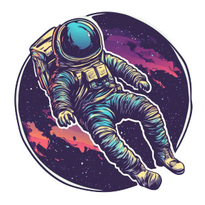 Space Sticker Vinyl Car Decal Sticker – Waterproof & UV-Resistant 8"