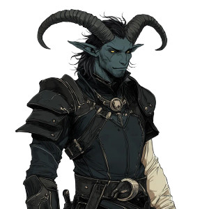 Tiefling Knight V5 Vinyl Car Decal Sticker – Waterproof & UV-Resistant 8"