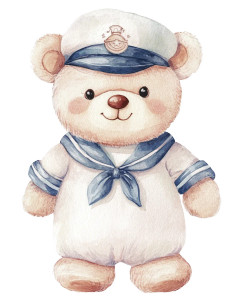 Sailor Teddy Bear V3 Vinyl Car Decal Sticker – Waterproof & UV-Resistant 8" Sailor Teddy Bear V3 Vinyl Car Decal Sticker – Waterproof & UV-Resistant 8"