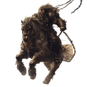 Savage Orc Rider Vinyl Car Decal Sticker – Waterproof & UV-Resistant 8"