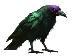 Fantasy Raven V2 Vinyl Car Decal Sticker – Waterproof & UV-Resistant 8"