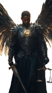 Angel Of Justice Vinyl Car Decal Sticker – Waterproof & UV-Resistant 8"