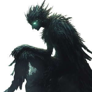 Ethereal Shadow Creature Vinyl Car Decal Sticker – Waterproof & UV-Resistant 8"