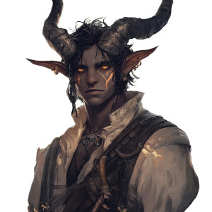 Tiefling Druid V2 Vinyl Car Decal Sticker – Waterproof & UV-Resistant 8"