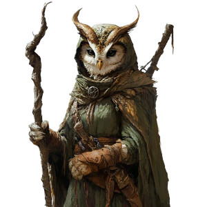 Owlin Druid Vinyl Car Decal Sticker – Waterproof & UV-Resistant 8"