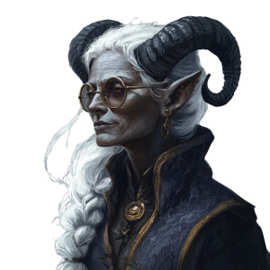 Wise Tiefling Elder Vinyl Car Decal Sticker – Waterproof & UV-Resistant 8"