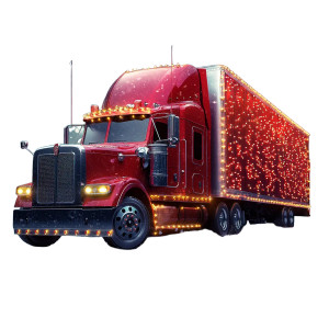 Christmas Semi-Trailer Vinyl Car Decal Sticker – Waterproof & UV-Resistant 8" Christmas Semi-Trailer Vinyl Car Decal Sticker – Waterproof & UV-Resistant 8"