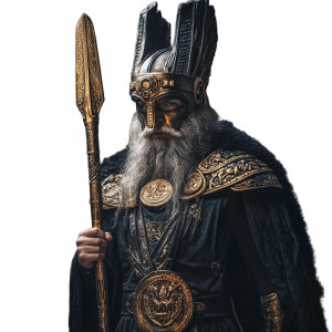 Egyptian Garb Odin Vinyl Car Decal Sticker – Waterproof & UV-Resistant 8"