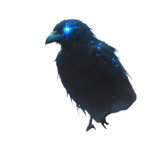 Mystical Crow Vinyl Car Decal Sticker – Waterproof & UV-Resistant 8"