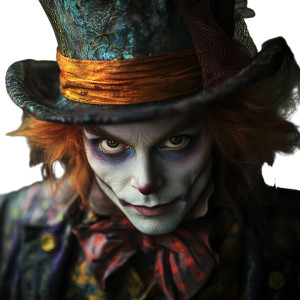 Mad Hatter Wonderland Vinyl Car Decal Sticker – Waterproof & UV-Resistant 8"