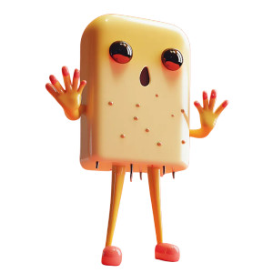 3D Popsicle Character Vinyl Car Decal Sticker – Waterproof & UV-Resistant 8"