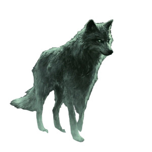 Ghostly Old Wolf Vinyl Car Decal Sticker – Waterproof & UV-Resistant 8"