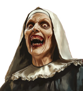 Exorcist Nun V2 Vinyl Car Decal Sticker – Waterproof & UV-Resistant 8"