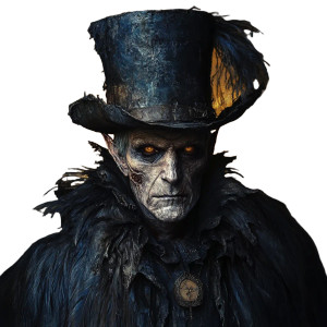 Gaunt Samedi Vampire Vinyl Car Decal Sticker – Waterproof & UV-Resistant 8"