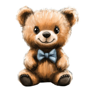 Cute Bear Bowtie Vinyl Car Decal Sticker – Waterproof & UV-Resistant 8"