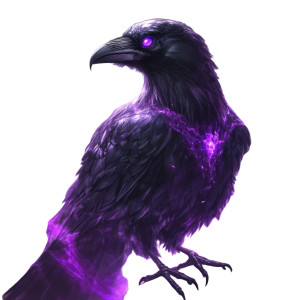 Magical Cheeky Raven Vinyl Car Decal Sticker – Waterproof & UV-Resistant 8"
