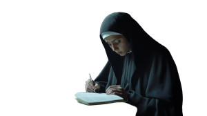Young Nun Writing Vinyl Car Decal Sticker – Waterproof & UV-Resistant 8" Young Nun Writing Vinyl Car Decal Sticker – Waterproof & UV-Resistant 8"
