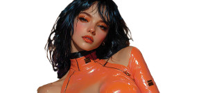 Cyberpunk Anime Woman V9 Vinyl Car Decal Sticker – Waterproof & UV-Resistant 8"