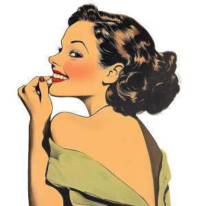 Comic Style Woman Vinyl Car Decal Sticker – Waterproof & UV-Resistant 8"