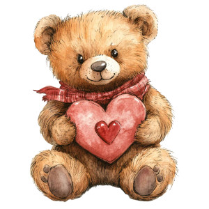 Valentine Teddy Bear V2 Vinyl Car Decal Sticker – Waterproof & UV-Resistant 8" Valentine Teddy Bear V2 Vinyl Car Decal Sticker – Waterproof & UV-Resistant 8"
