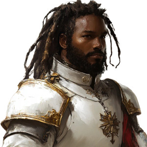 Medieval General Portrait V2 Vinyl Car Decal Sticker – Waterproof & UV-Resistant 8"