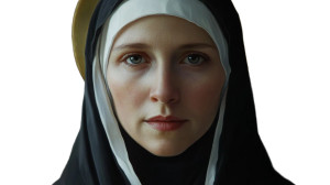 Saint Faustina Portrait Vinyl Car Decal Sticker – Waterproof & UV-Resistant 8"