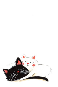 Cats Playing Under Stars Vinyl Car Decal Sticker – Waterproof & UV-Resistant 8"