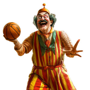 Basketball Circus Ringleader Vinyl Car Decal Sticker – Waterproof & UV-Resistant 8" Basketball Circus Ringleader Vinyl Car Decal Sticker – Waterproof & UV-Resistant 8"