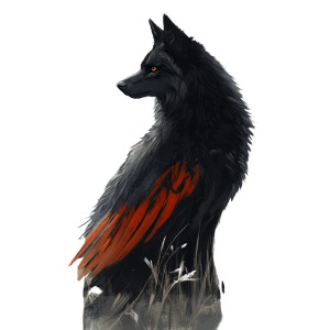 Redwing Wolfbird Vinyl Car Decal Sticker – Waterproof & UV-Resistant 8"