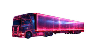 X-Ray Semi-Trailer V3 Vinyl Car Decal Sticker – Waterproof & UV-Resistant 8"