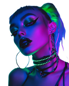 Beautiful Rave Woman Vinyl Car Decal Sticker – Waterproof & UV-Resistant 8"