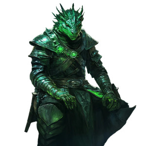Metallic Green Dragonborn Vinyl Car Decal Sticker – Waterproof & UV-Resistant 8"