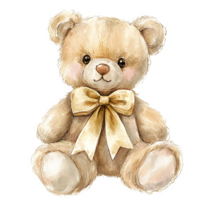 Vintage Christmas Teddy Vinyl Car Decal Sticker – Waterproof & UV-Resistant 8"