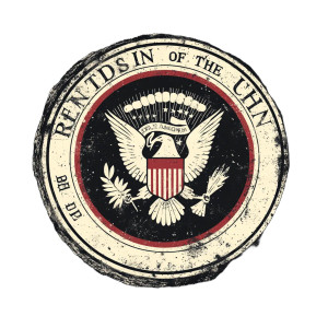 Barred Presidential Seal Vinyl Car Decal Sticker – Waterproof & UV-Resistant 8"