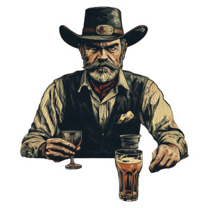 Wild West Poster Vinyl Car Decal Sticker – Waterproof & UV-Resistant 8"