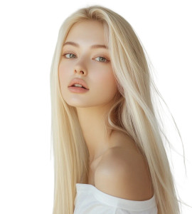 Beautiful Blonde Woman V4 Vinyl Car Decal Sticker – Waterproof & UV-Resistant 8"