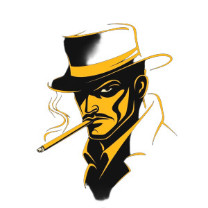 Parisian Mafioso Logo Vinyl Car Decal Sticker – Waterproof & UV-Resistant 8"