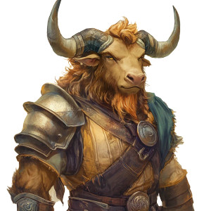 Minotaur Ranger Portrait Vinyl Car Decal Sticker – Waterproof & UV-Resistant 8"