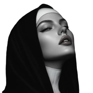 Horror Nun V5 Vinyl Car Decal Sticker – Waterproof & UV-Resistant 8"