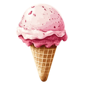 Ice Cream Ball V2 Vinyl Car Decal Sticker – Waterproof & UV-Resistant 8"