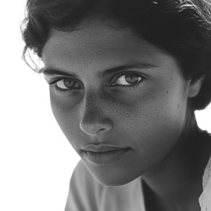 Beach Portrait Woman Vinyl Car Decal Sticker – Waterproof & UV-Resistant 8"