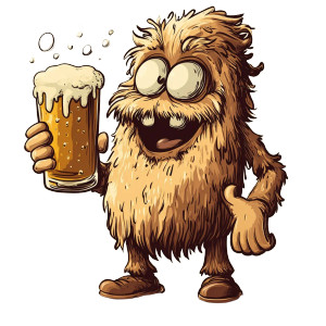 Root Beer Cartoon Vinyl Car Decal Sticker – Waterproof & UV-Resistant 8"