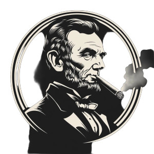 Lincoln Smoking Cigar V2 Vinyl Car Decal Sticker – Waterproof & UV-Resistant 8" Lincoln Smoking Cigar V2 Vinyl Car Decal Sticker – Waterproof & UV-Resistant 8"