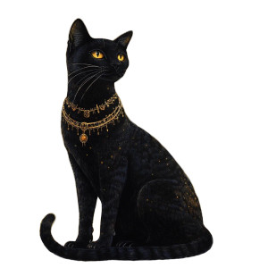 Mystical Egyptian Cat Vinyl Car Decal Sticker – Waterproof & UV-Resistant 8" Mystical Egyptian Cat Vinyl Car Decal Sticker – Waterproof & UV-Resistant 8"