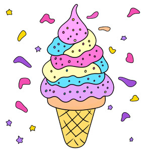 Coloring Ice-Cream Vinyl Car Decal Sticker – Waterproof & UV-Resistant 8" Coloring Ice-Cream Vinyl Car Decal Sticker – Waterproof & UV-Resistant 8"