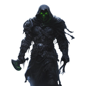 Sinister Undead Rogue Vinyl Car Decal Sticker – Waterproof & UV-Resistant 8"