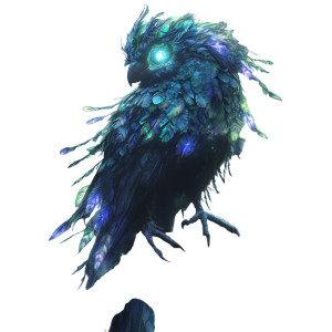 Mystical Ethereal Bird Vinyl Car Decal Sticker – Waterproof & UV-Resistant 8"